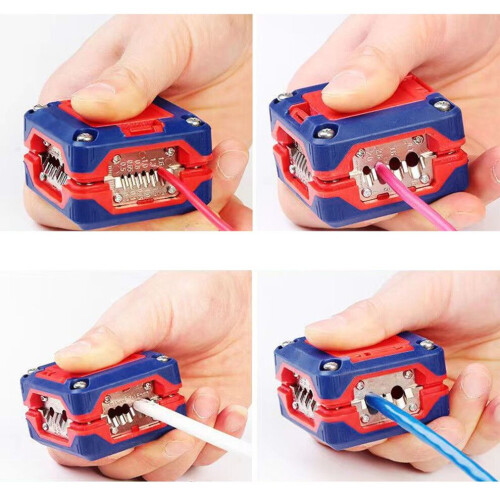 Professional Wire Stripper Press Box ABS Cable Cutting Crimping Tool 2