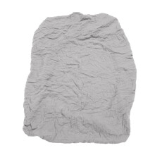 Baby-Mulltuch, 125 x 75 x 28 cm, Grau, weiche, atmungsaktive Baumwolle