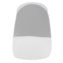 Almohada de apoyo lumbar para coche, oficina, cama, 55 x 26 x 11 cm, gris claro