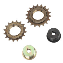 Set van 2 ijzeren vrijloopadapters 16T 18T fietsaccessoires goudzwart