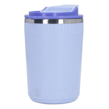 Självrördande mugg 380ml USB-laddningsbar rostfritt stål bärbar lila