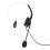Wired Monaural USB Headset with Microphone, Black, Adjustable Volume 1