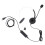 Wired Monaural USB Headset with Microphone, Black, Adjustable Volume 2
