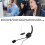 Wired Monaural USB Headset with Microphone, Black, Adjustable Volume 4