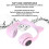 Cuffie stereo HiFi con LED viola Bluetooth 5.0 e orecchie di gatto con microfono 3