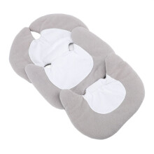 Cuscino lavabile 3D per seggiolino auto, 37x60 cm, grigio bianco