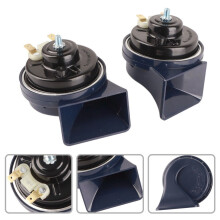 2 stuks DC 12V 105dB tweekleurige luidspreker/claxon voor motorfiets/auto (slakvormig), waterdicht en