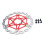Cycling Accessory: Red Floating Brake Disc 3
