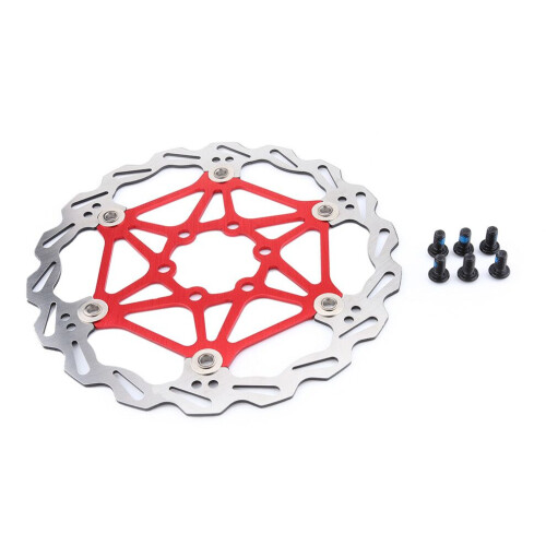 Cycling Accessory: Red Floating Brake Disc 2