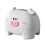Pig-Shaped Plastic Tissue Storage Box, White, Decorative Napkin Holder 2