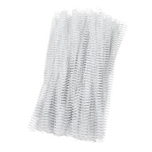 100 anneaux métalliques blancs à boucle simple de 12,7 mm, pour 90 feuilles