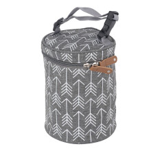Sac isotherme rond pour biberon de bébé 14x19cm, portable et portable