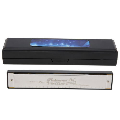 Professional C Key 24-Hole Harmonicas - Full Soft Sound Quality 1