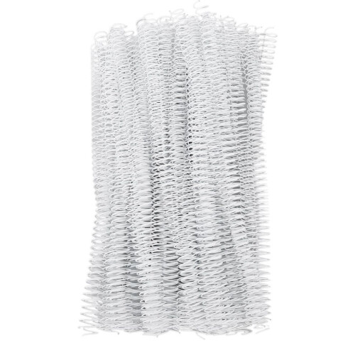 100PCS White Single Loop Wire Binding Spines 12.7mm, 90 Sheets 1