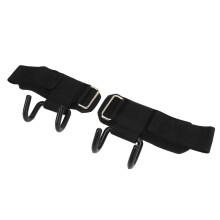 Kraftiga 2-pack tyngdlyftningskrokar handledsremmar EVA nylon 395g