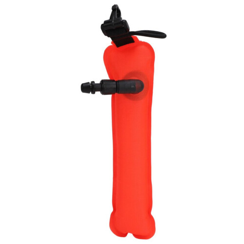 Bouée de plongée orange fluorescente portable et visible SMB pour la sécurité