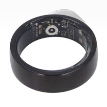 Smarter Ring Fitness-Tracker, IP68 wasserdicht, Größe 20, Schwarz