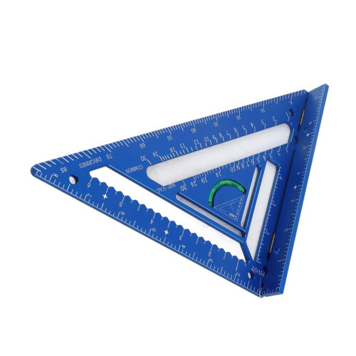 Triangular Ruler for Carpentry Rafter Square Layout Measurement High Precision 2