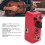 True Bypass Gitarrkompressorpedal, Röd, 1/4 tum, DC 9V 4