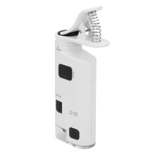 Smartphone-Linsenvergrößerung 80-120x mit Universalclip und LED