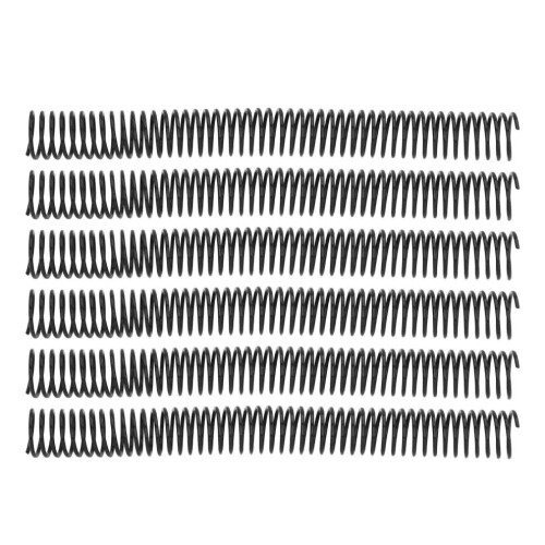 35PCS A4 Plastic Spiral Binding Coils 25.4mm 215 Sheets Black