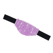 Kühlpack mit violetten Gelperlen für den Nacken, wiederverwendbar, für warme und kalte Temperaturen,