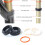 34mm Cycle Front Fork Dust Seal Water Resistant Silicone Wiper 3