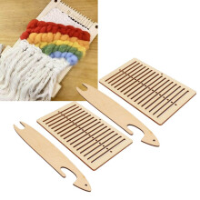 2 kits de métier à tisser en bois de peuplier pour les loisirs créatifs et l'usage domestique