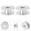 100pcs Aluminum Bobbins Empty Spool for Flat 4