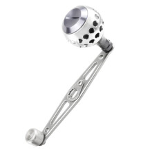 Robuster Kurbelknauf aus Aluminiumlegierung für Baitcasting-Rollen, rund, 8 mm x 5 mm