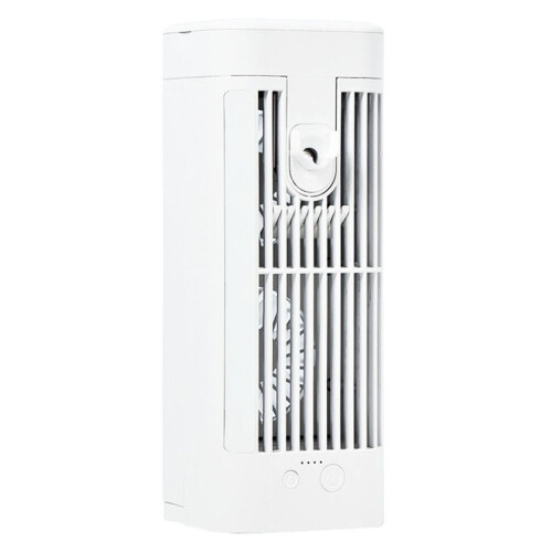 Desktop Mini Air Conditioner: Quiet Spray Cooling with LED Night Light 1