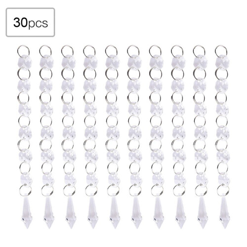 30PCS Acrylic Transparent Small Clear Crystal 2