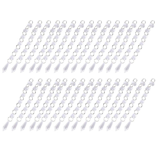 30PCS Acrylic Transparent Small Clear Crystal 1