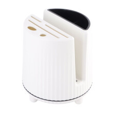 Portacoltelli girevole a 360 - Organizer da cucina multifunzionale, plastica, 400 g