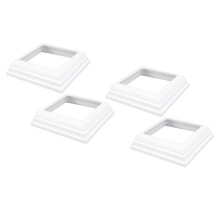Faldones decorativos de vinilo para postes de 4 x 4 pulgadas para columnas de porche (4 unidades)