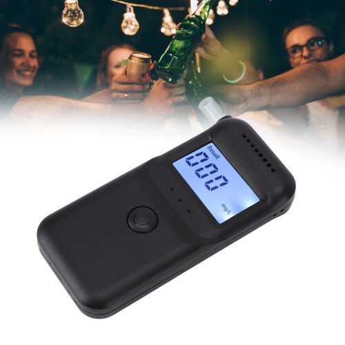 Intelligente spraakgestuurde alcoholtester, draagbare ademalcoholanalysator, groot display, gassensor,