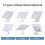 360 Rotating Adjustable Book Stand - Foldable, Durable White ABS 1