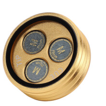 3pcs Green Laminated Pool Cue Tips with Storage Box - 13mm Soft Pigskin Replacement Kit
