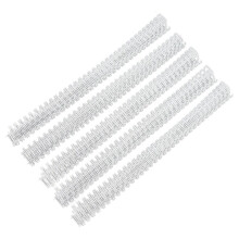 100 anneaux métalliques blancs à double boucle pour reliure, capacité de 60 feuilles