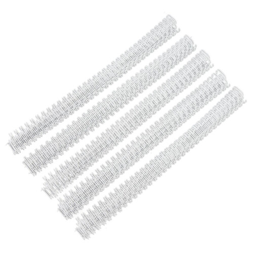 100Pcs White Double Loop Wire Binding Spines 60 Sheet Capacity