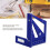 3D Multi Angle Measuring Ruler Aluminum Alloy Blue 22.5-90 Protractor 4