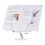360 Rotating Adjustable Book Stand - Foldable, Durable White ABS 2