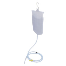 Kit per clistere in silicone da 2 litri con accessori per manico giallo per uso domestico