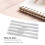100Pcs White Double Loop Wire Binding Spines 60 Sheet Capacity 4