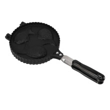 3-Fisch-Taiyaki-Pfanne mit niedlichem Design, gleichmäßiger Hitzeverteilung, Aluminiumlegierung