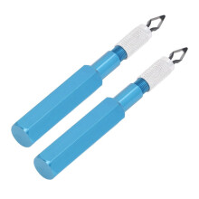 2er-Set Bodenabziehmesser, 4-teiliges HSS-Klingenset, Aluminiumgriff, PVC-Wandabziehmesser