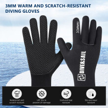 3 mm Taucherhandschuhe, warm, UV-Schutz, kratzfest, abriebfest, Größen S/M/L/XL