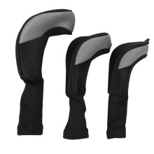 Set van 3 golfclubhoesjes 1 3/5 UT nylon ademend grijs