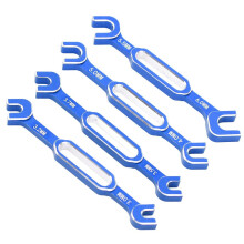 4PCS Aluminum Alloy RC Car Wrenches 3.0-6.0mm Blue Spanners
