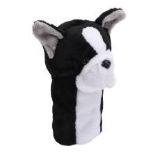 Professionele maat 1 schattige pluche golfclubhoes met dierenprint, krasbestendig.